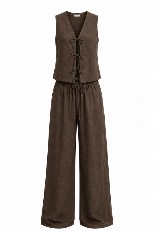 Santorini co-ord set bruin